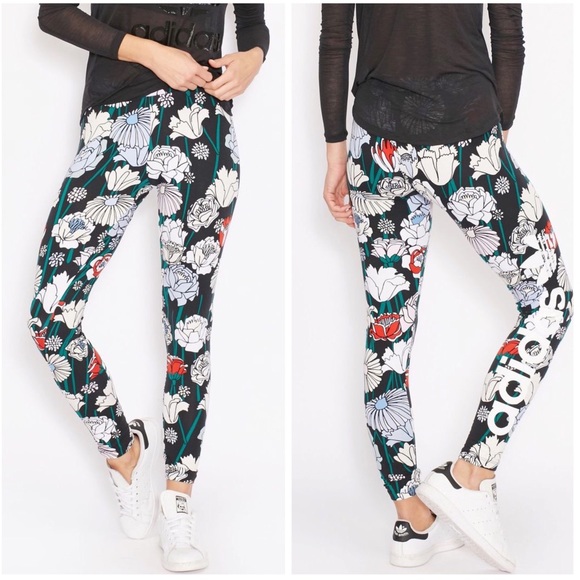 adidas leggings floral print